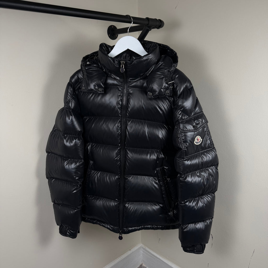 Moncler Maya Giubbotto Black Jacket - 4 (Large 23.5’’)