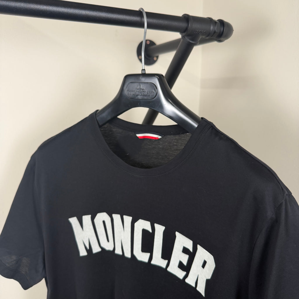 Moncler Black Graphic T-Shirt - Medium 21.5’’