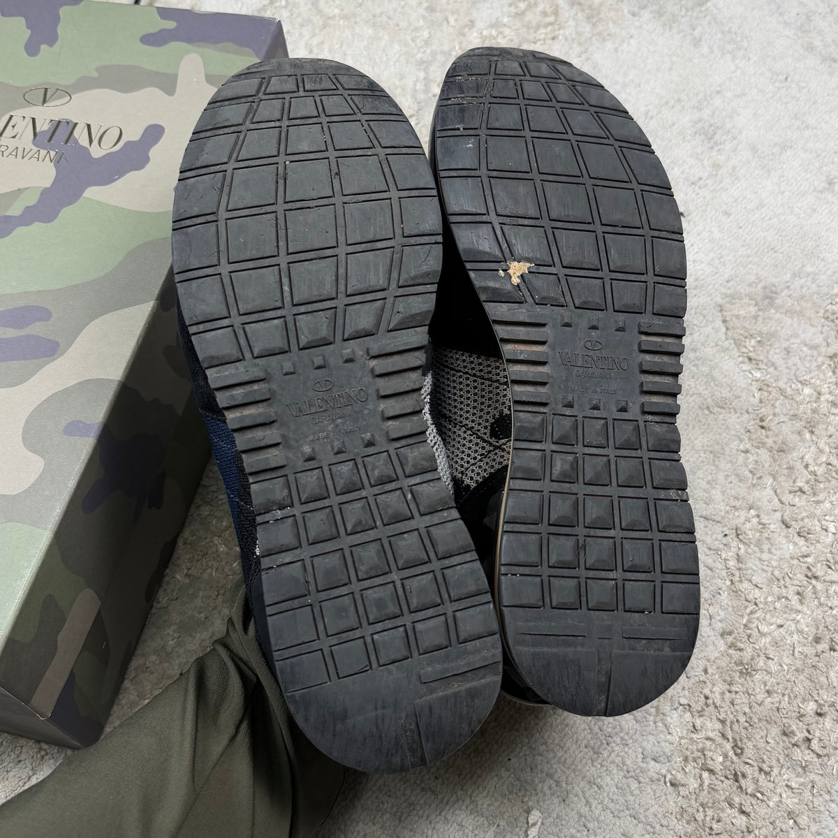 Valentino Garavani Mesh Blue Camo Trainer’s - Fit 7.5/8UK