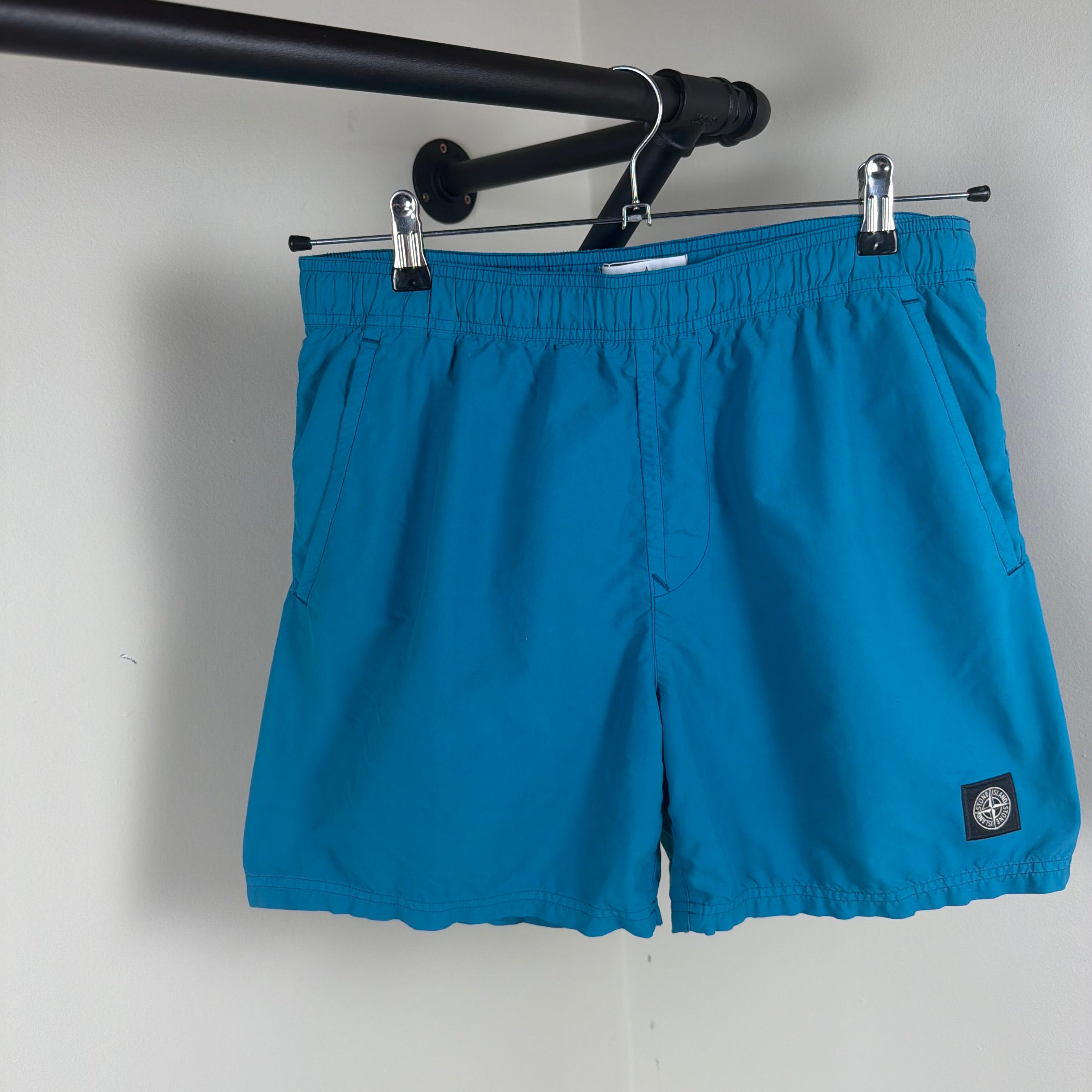 Stone Island Compass Blue Swimming Shorts - Medium