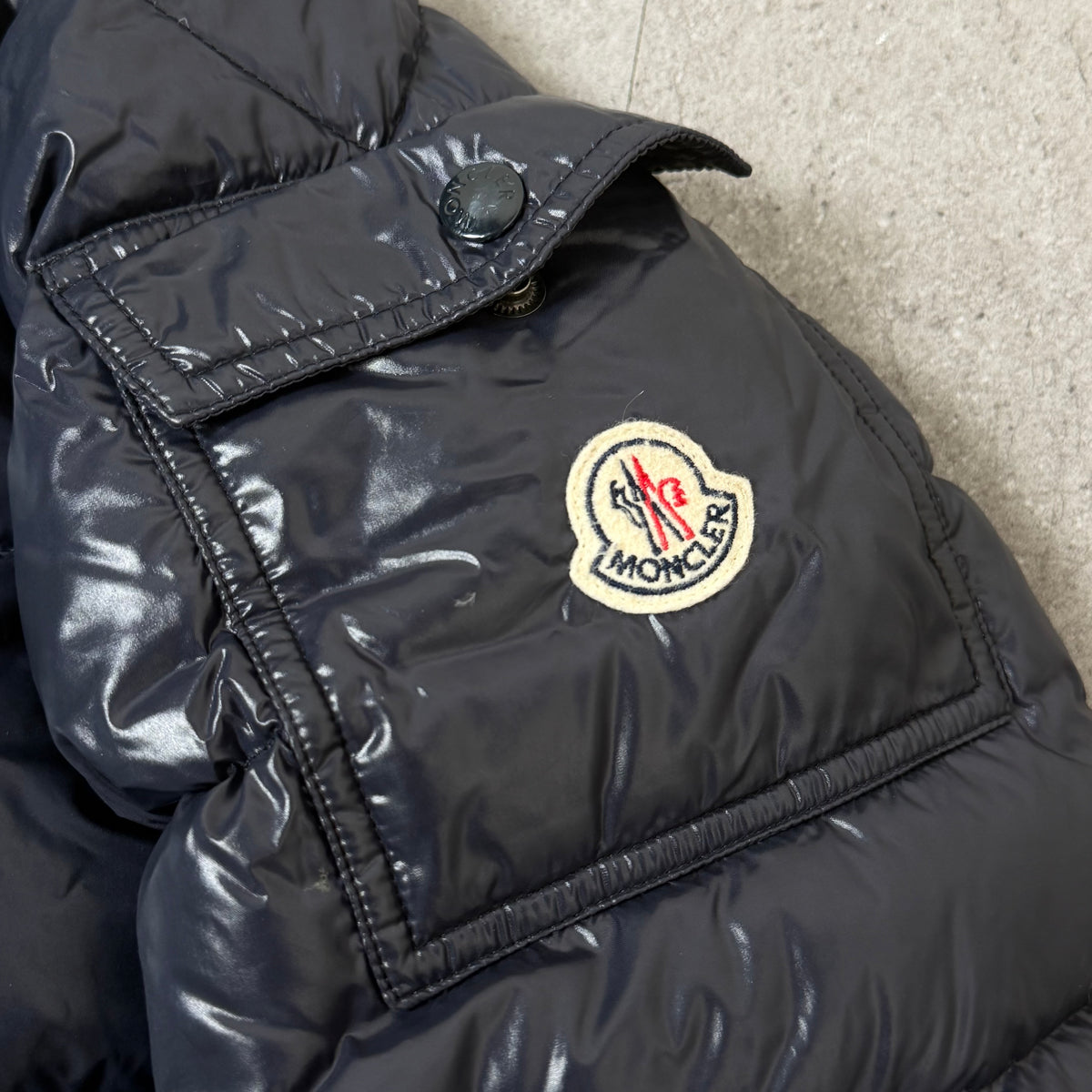 Moncler Maya Giubbotto Navy Jacket - Size 2 21’’
