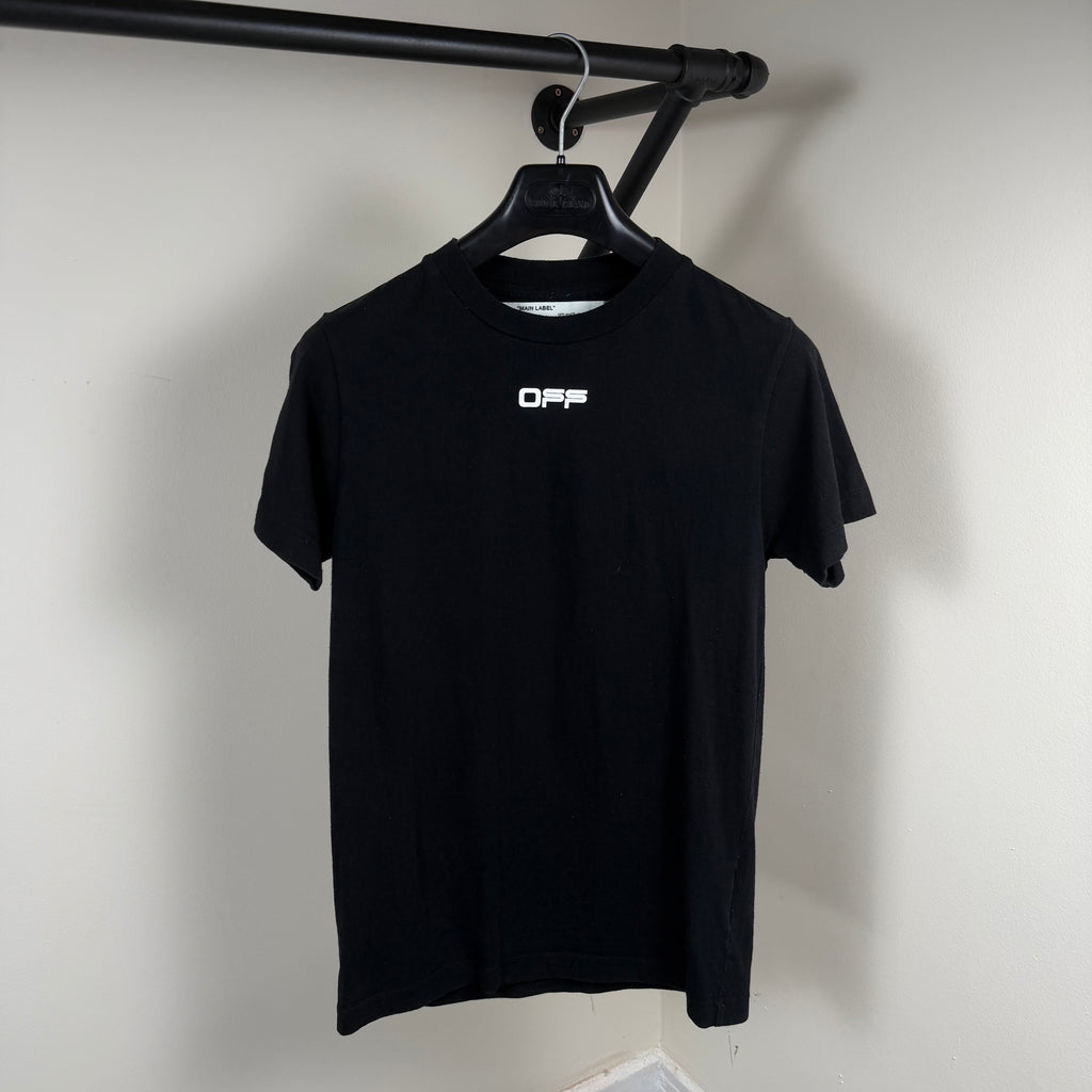 Off White Tape Cross T-Shirt - XS 17.5’’