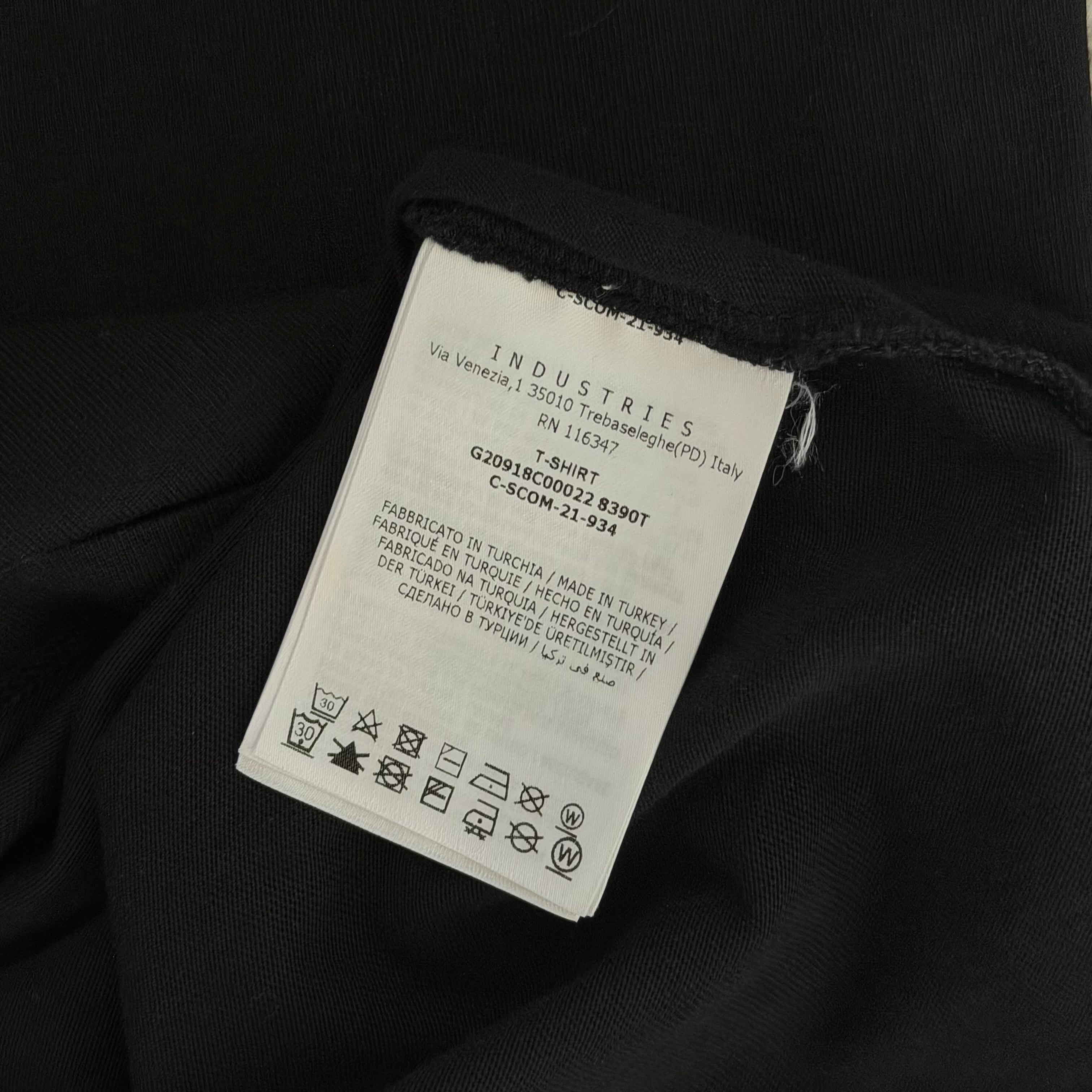 Moncler Black Graphic T-Shirt - Small 19’’