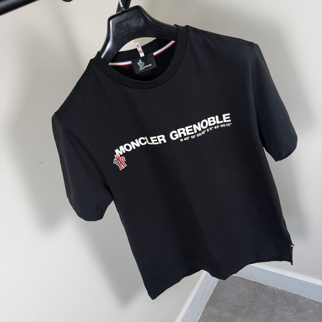 Moncler Black Grenoble T-Shirt - Medium 19.5’’