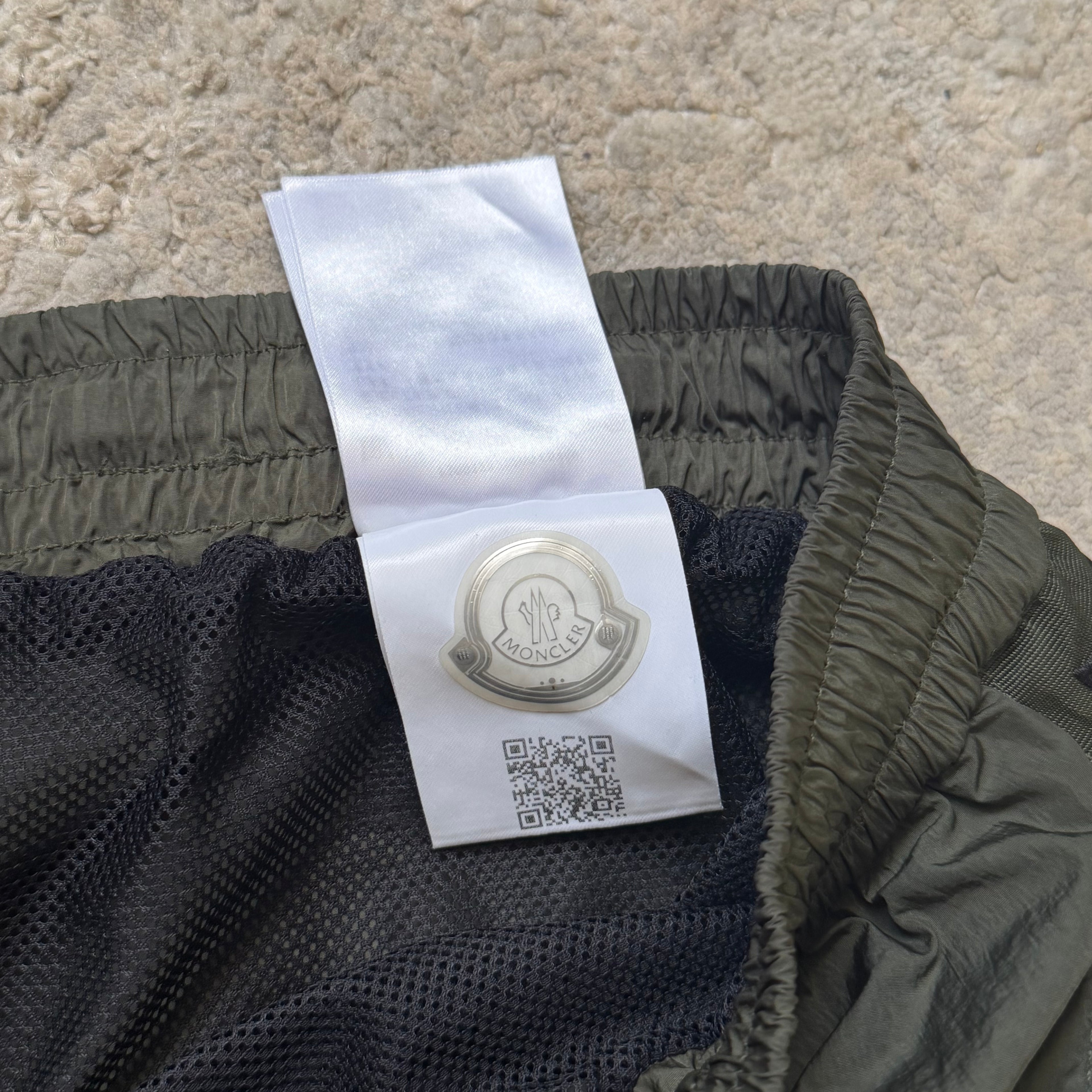 Moncler Khaki Swimming Shorts - XXL (38W)