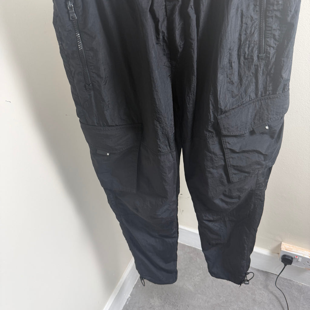 YELIR World Black Nylon Cargo Pants - Large