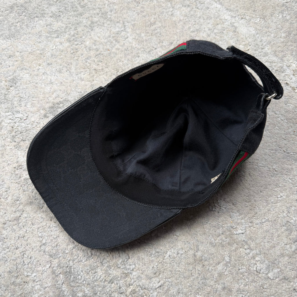 Gucci GG Canvas Black Cap - Medium (58cm)