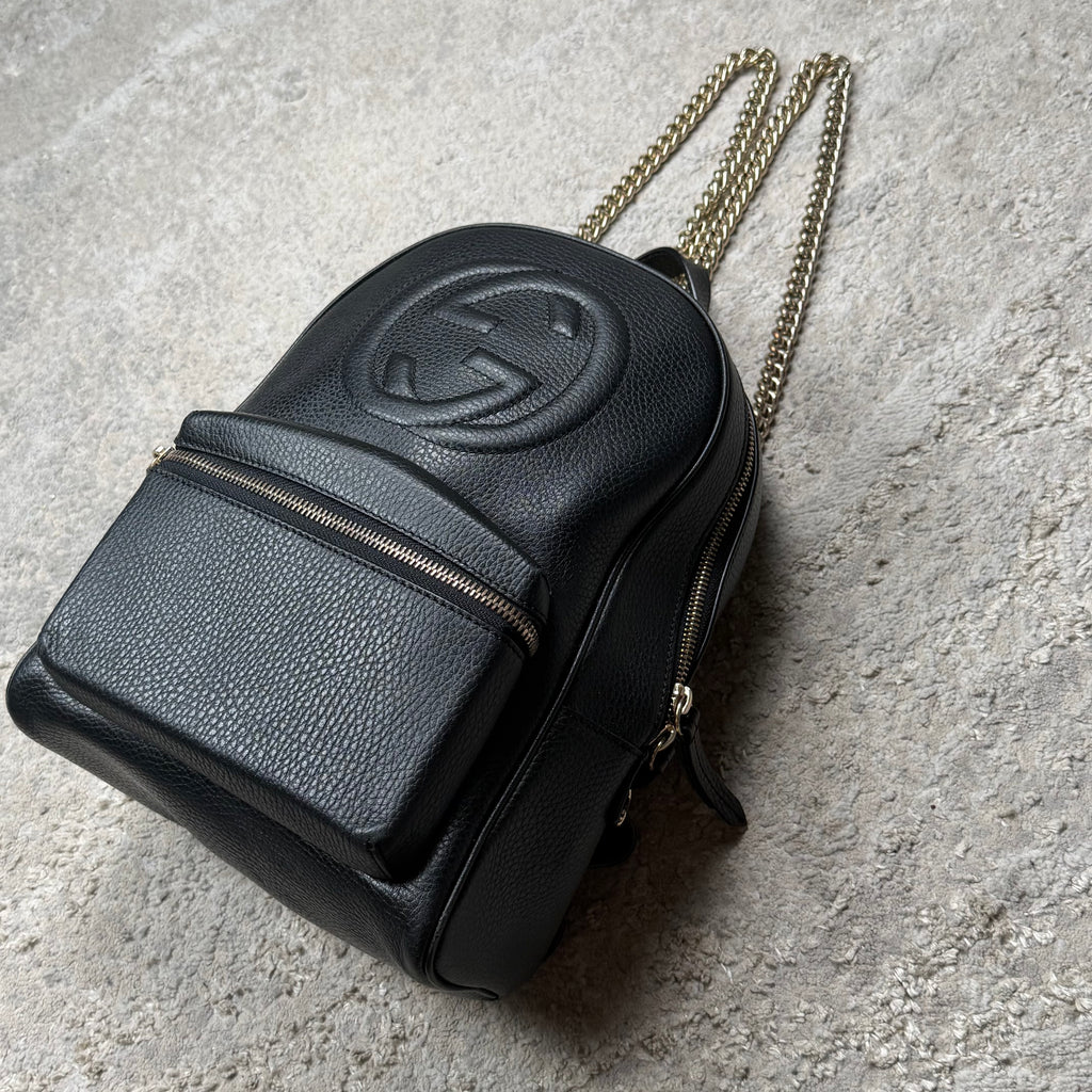 Gucci Black Leather Women’s Backpack