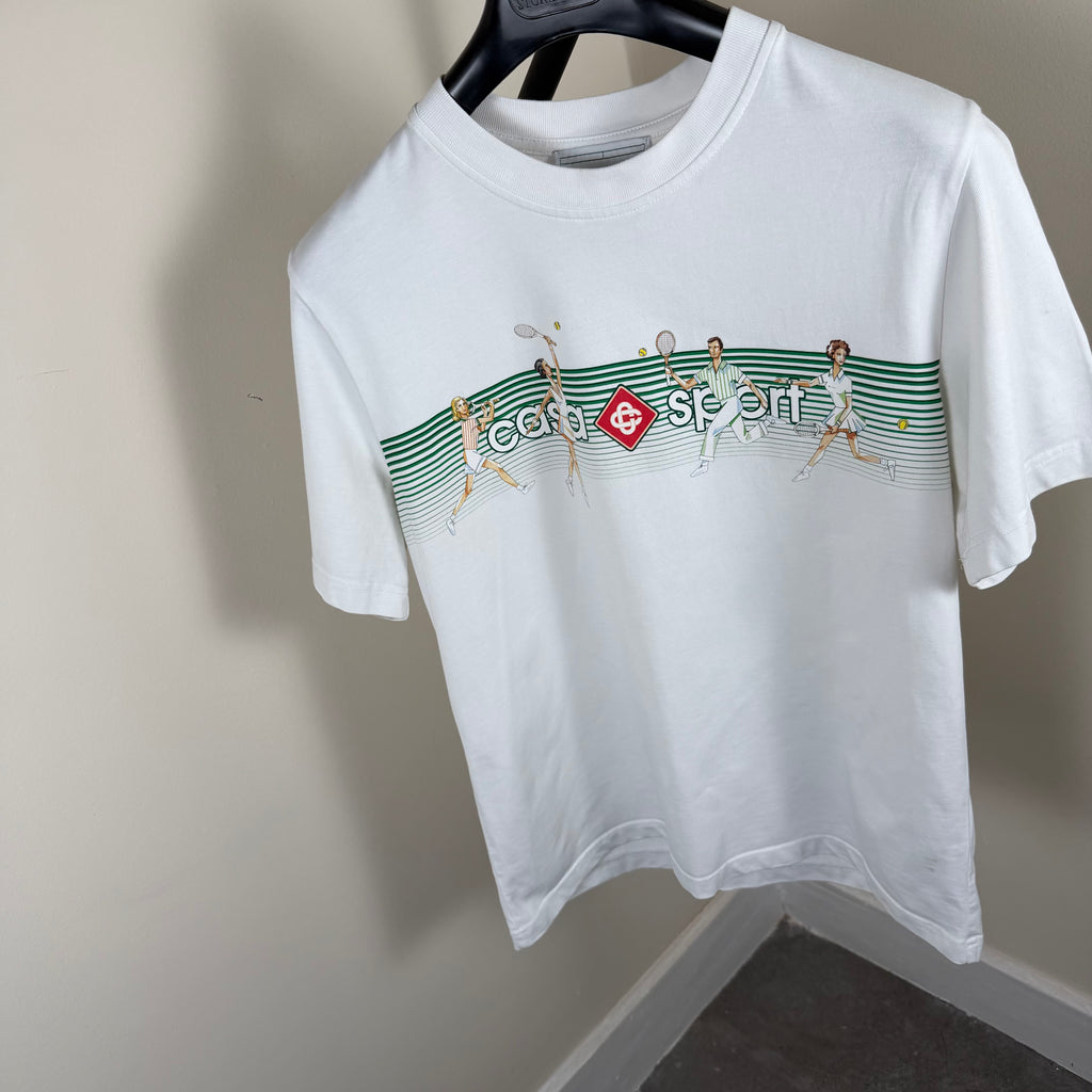 Casablanca White Sport T-Shirt - Small 20’’