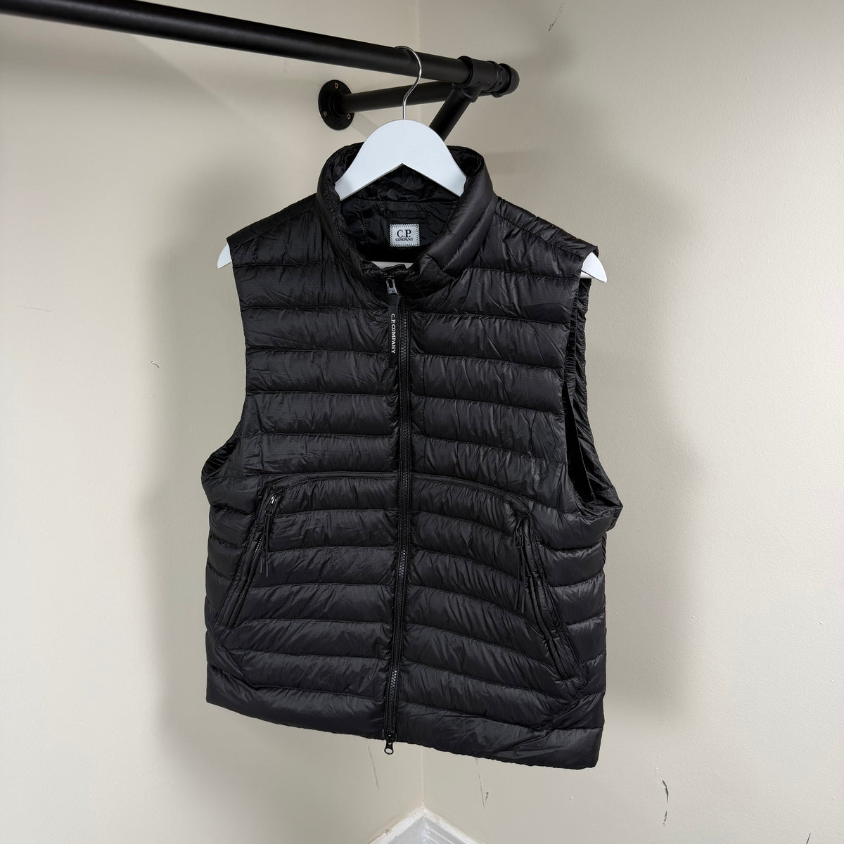 C.P Company DD Shell Black Len’s Gilet - Medium 21’’
