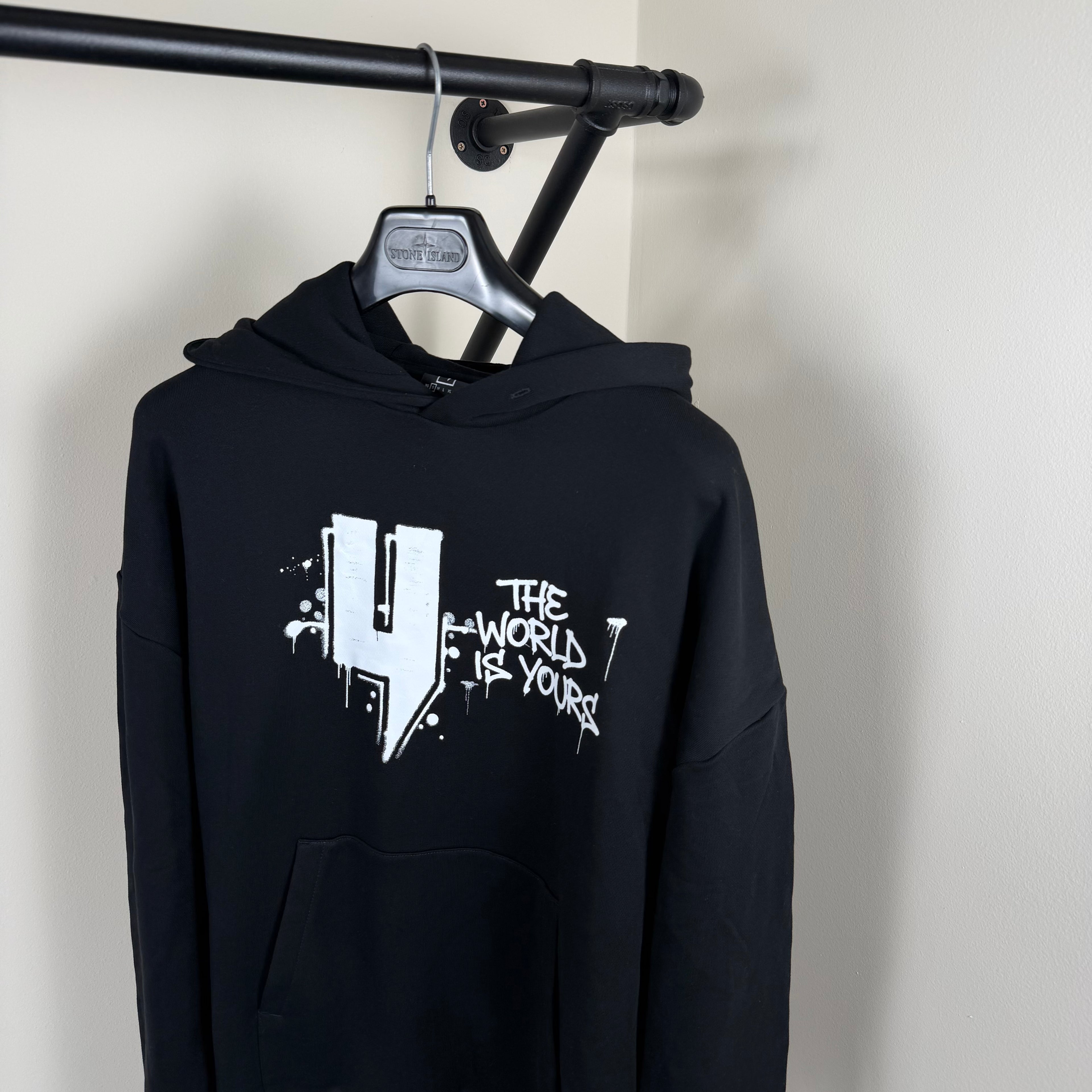 YELIR World World Is Yours Black Hoodie - M/L 24’’