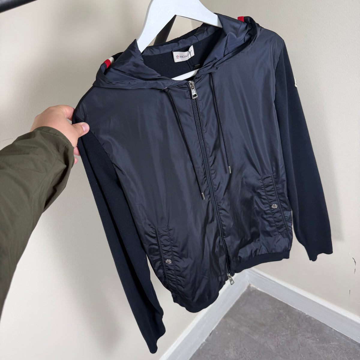 Moncler Cardigan Tricot Navy - Medium 20’’