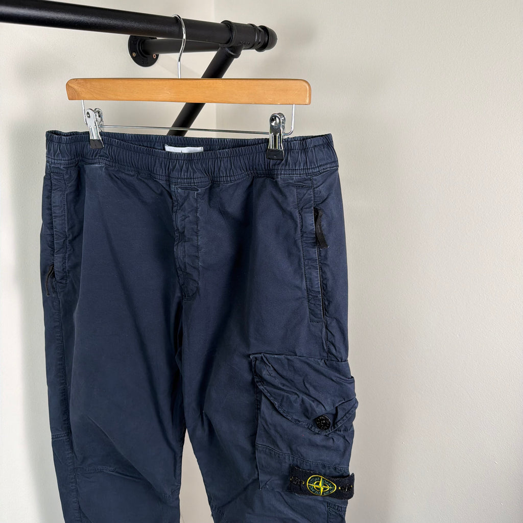 Stone Island Navy Cargo Pants - 32W