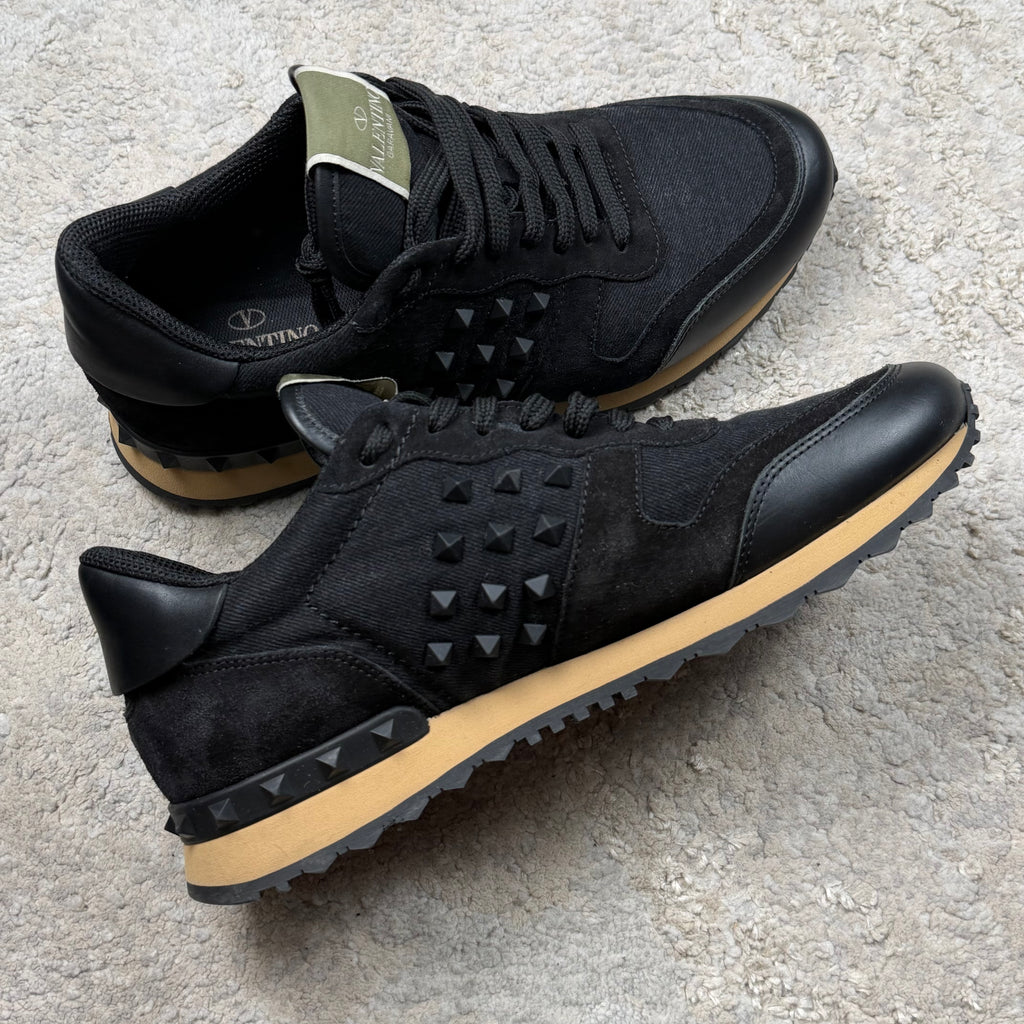 Valentino Garavani RockStud Black Trainer’s - 8UK