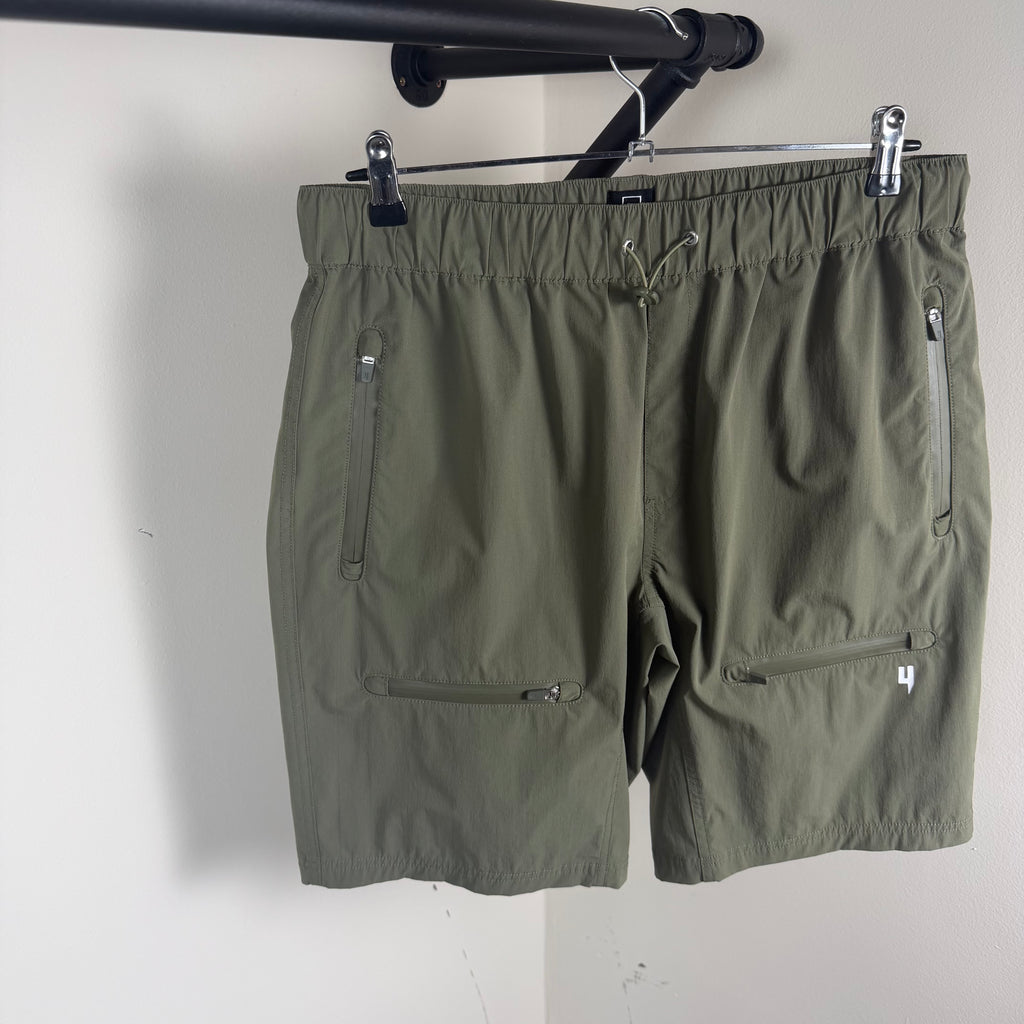YELIR World Khaki Cargo Shorts - Large