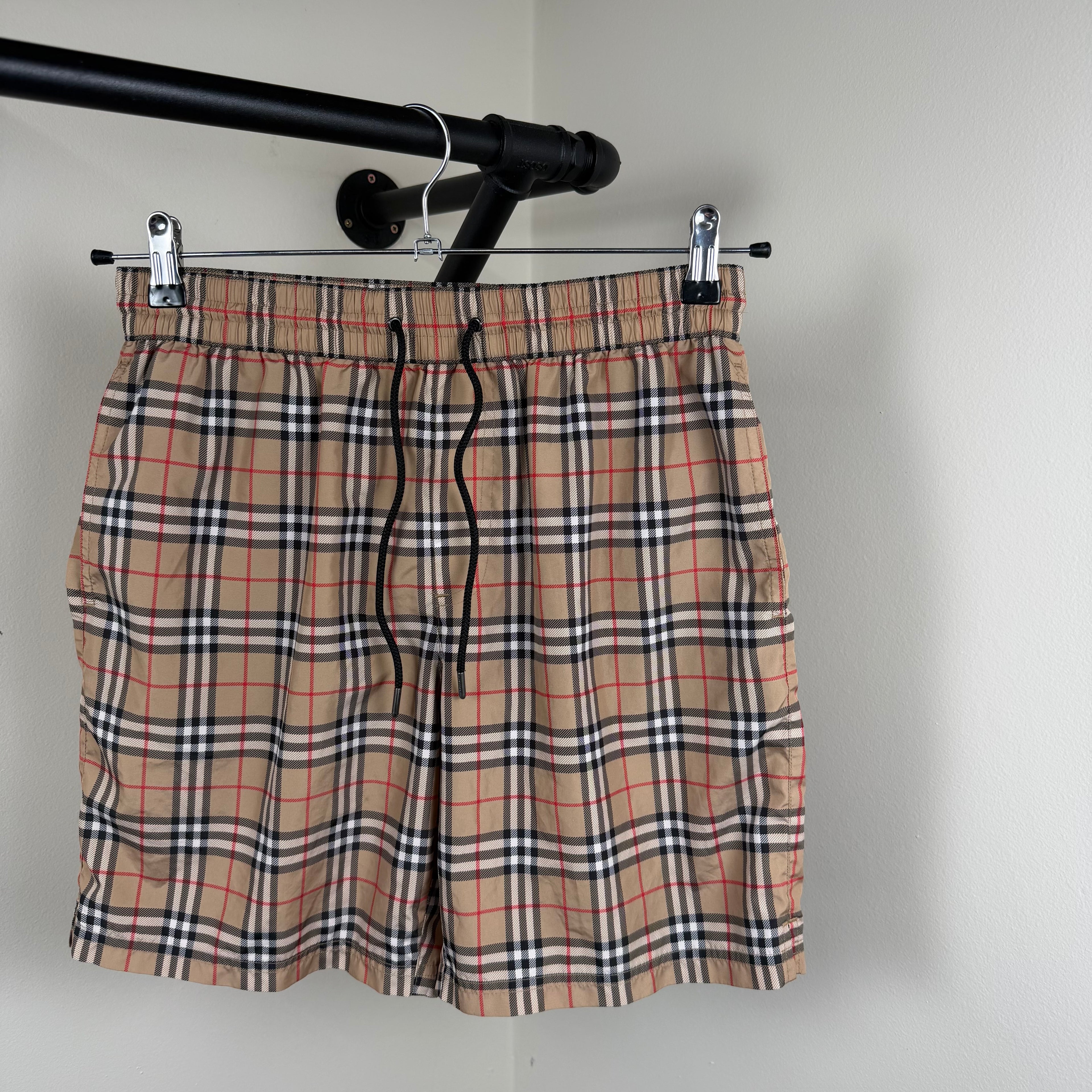 Burberry Check Swimming Short’s - Small
