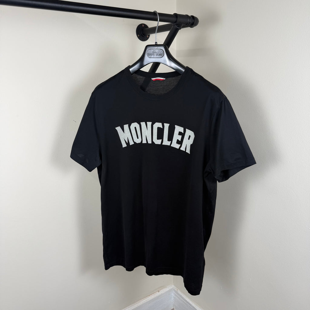 Moncler Black Graphic T-Shirt - Medium 21.5’’