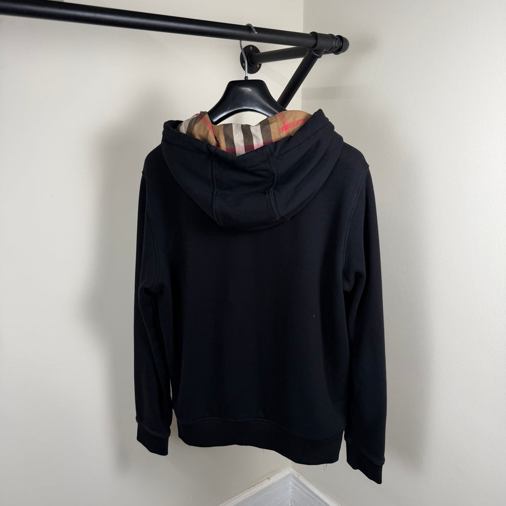 Burberry Zip Up Check Hood Hoodie - Medium 21’’