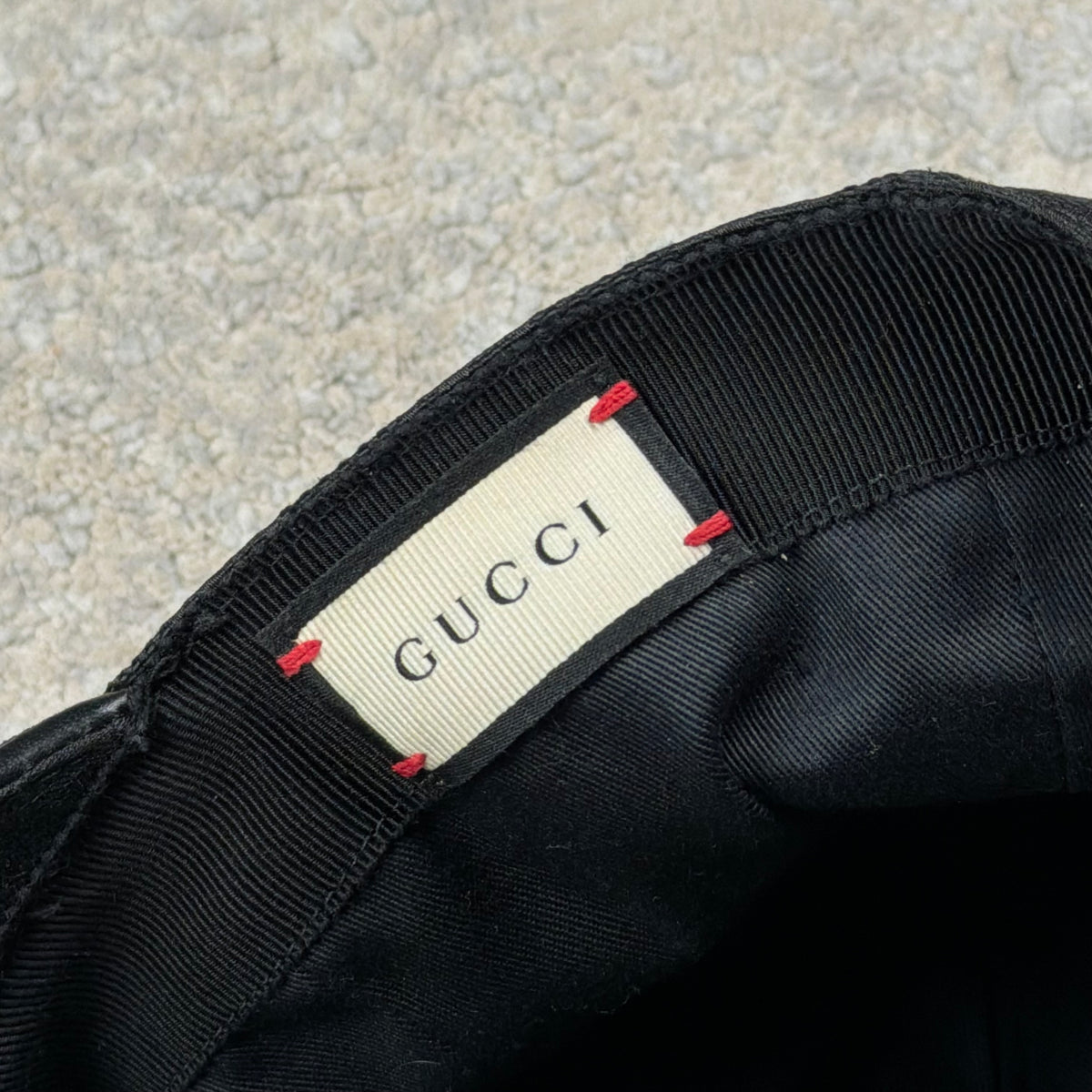 Gucci Black Canvas Baseball Cap - Medium (58cm)