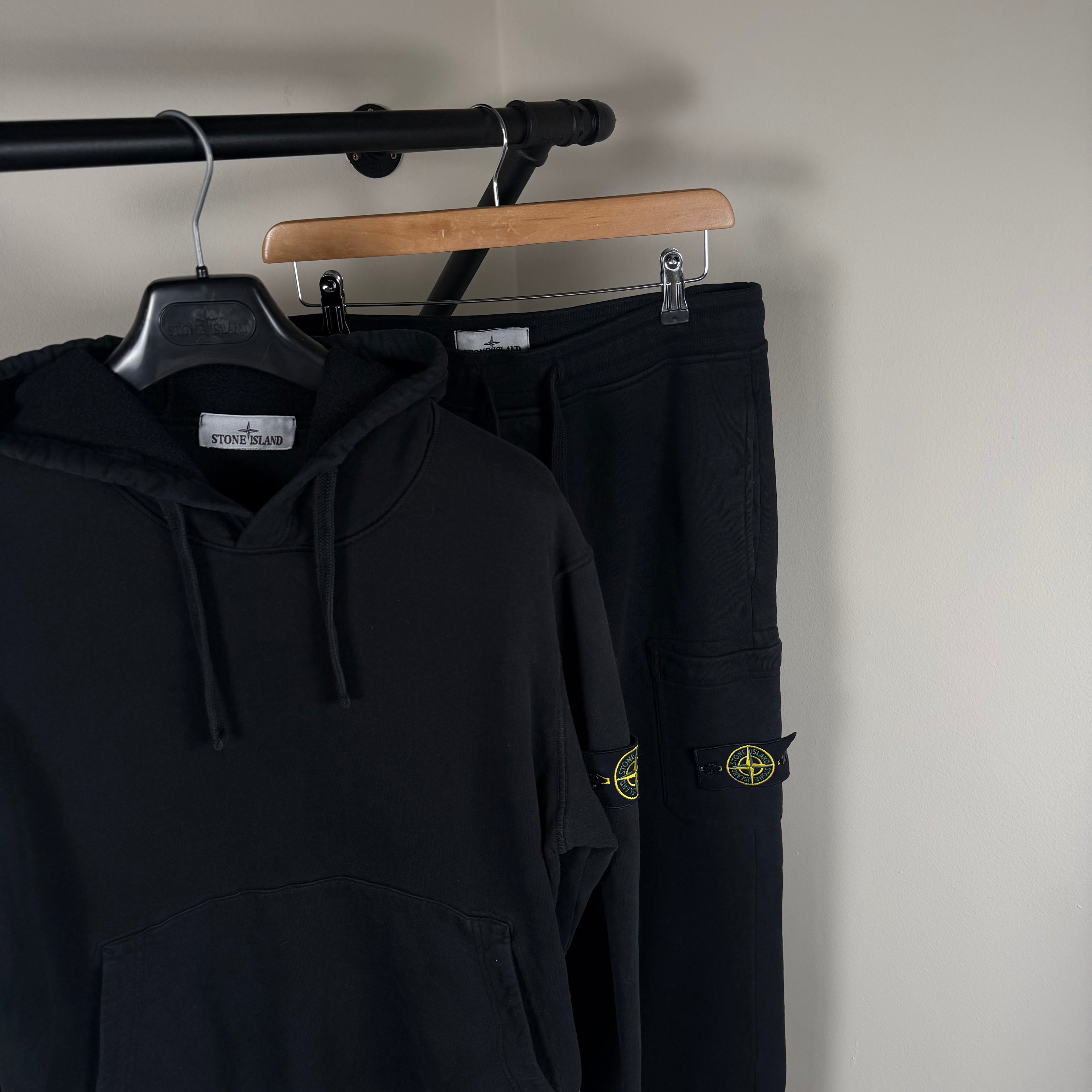 Stone Island Black Tracksuit - Large 22’’