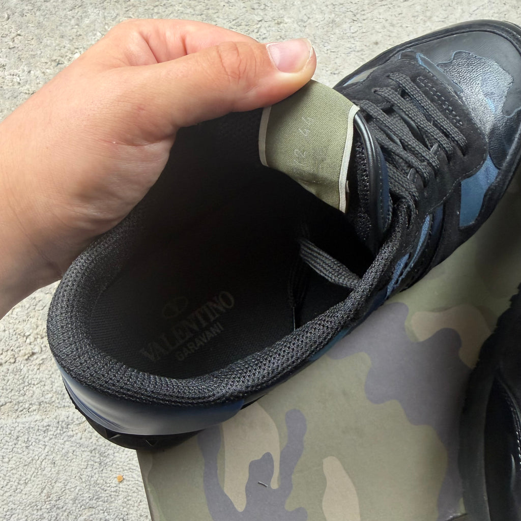 Valentino Garavani Blue Camo Trainer’s - 10/10.5UK