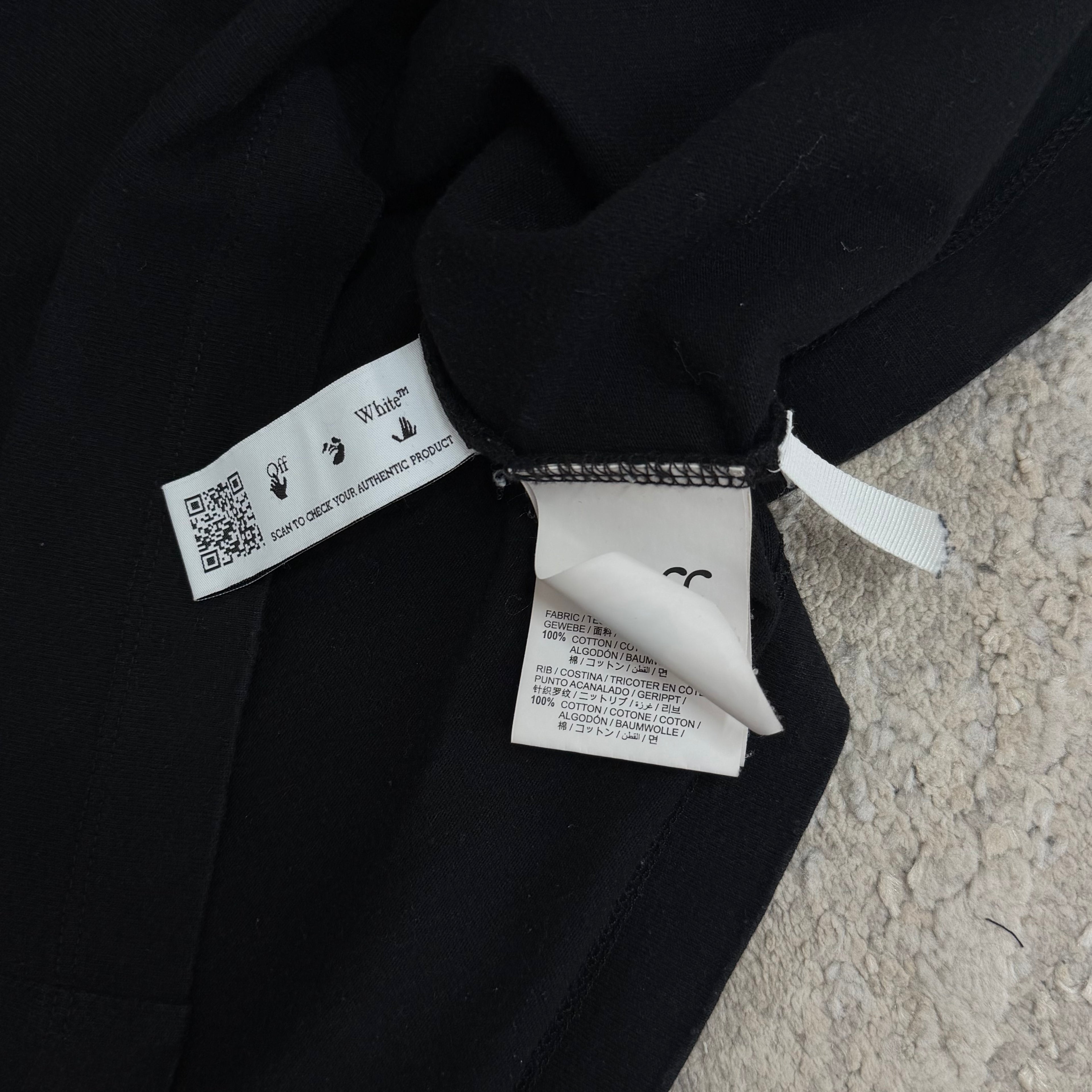 Off White Black Scribble T-Shirt - Large 20.5’’