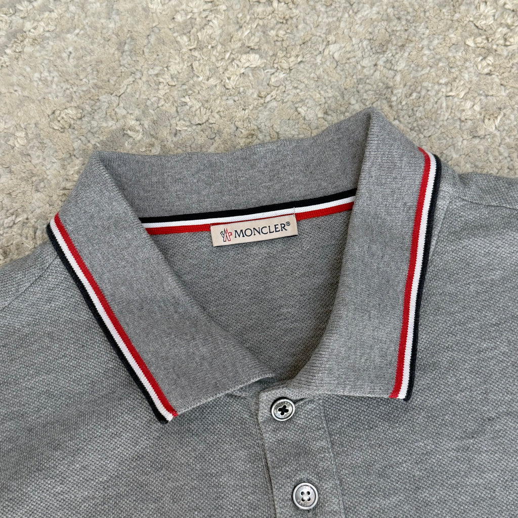 Moncler Grey Polo Shirt - Large 21’’