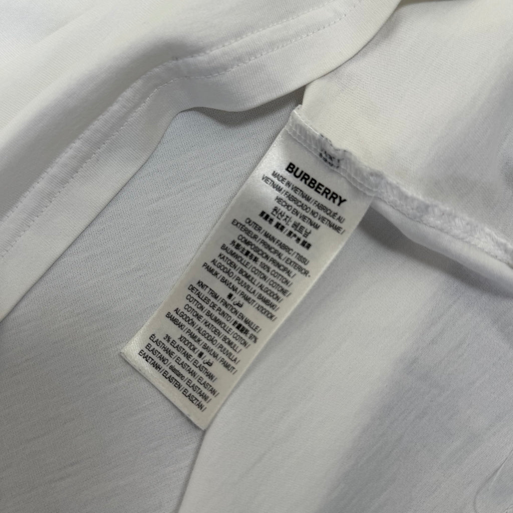 Burberry White Print T-Shirt - XL/L 23’’