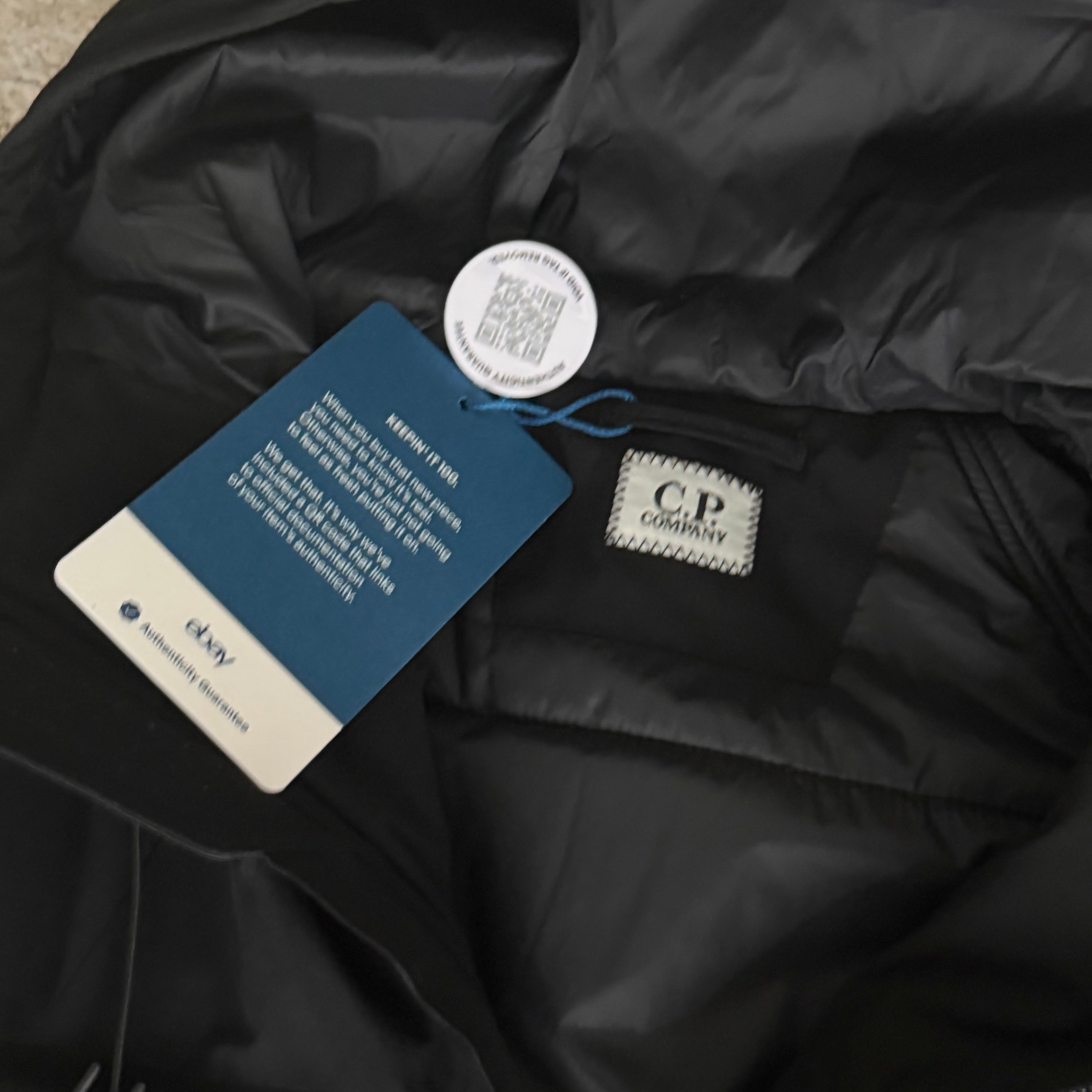 C.P Company Pro Tek Black Softshell - Small 20.5’’