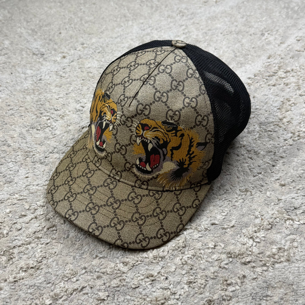 Gucci Print Tiger GG Cap - Large (59cm)