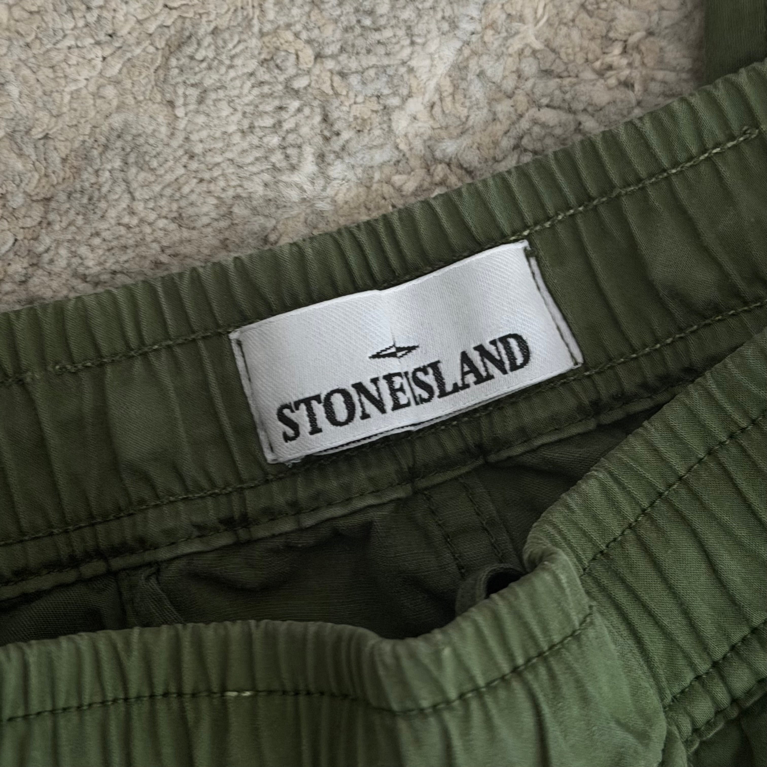 Stone Island Khaki Cargo Pants - 30W
