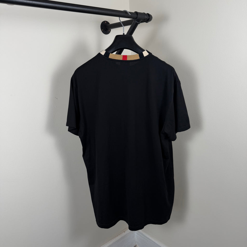 Burberry Check Black T-Shirt - Large 24’’