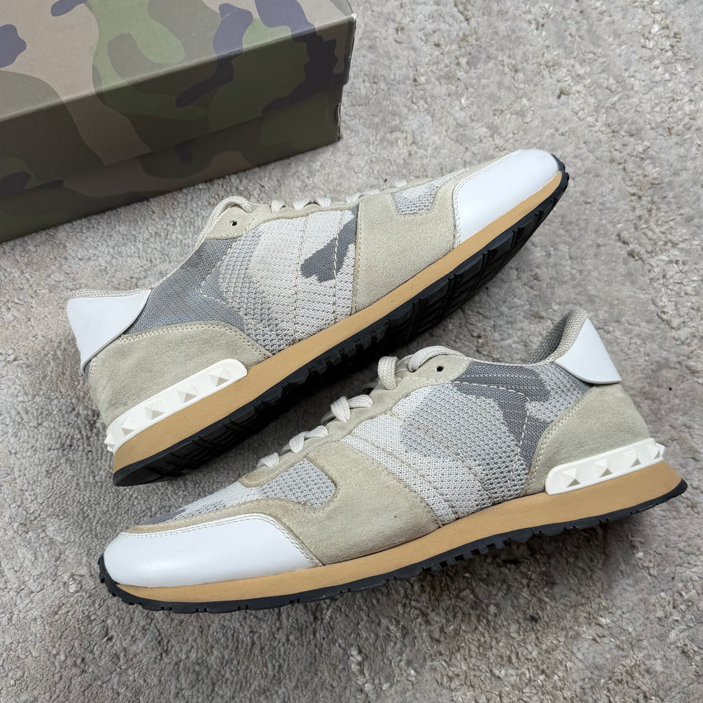 Valentino Garavani White Camo Trainer’s - 8.5/9UK
