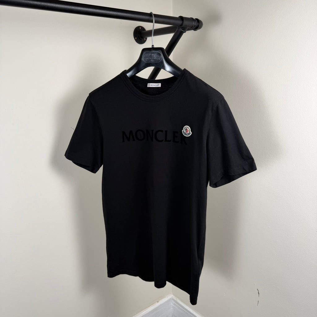 Moncler Black Graphic T-Shirt - Small 19’’