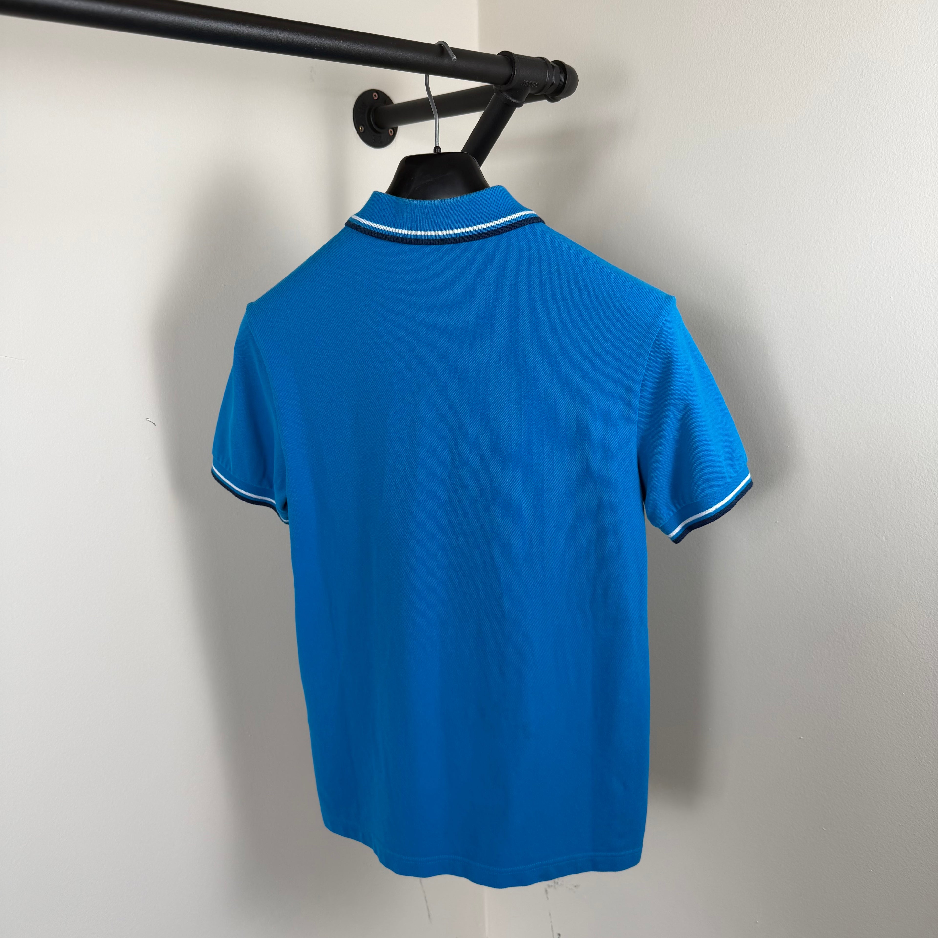Prada Blue Short Sleeve Polo Shirt - XS 17.5’’