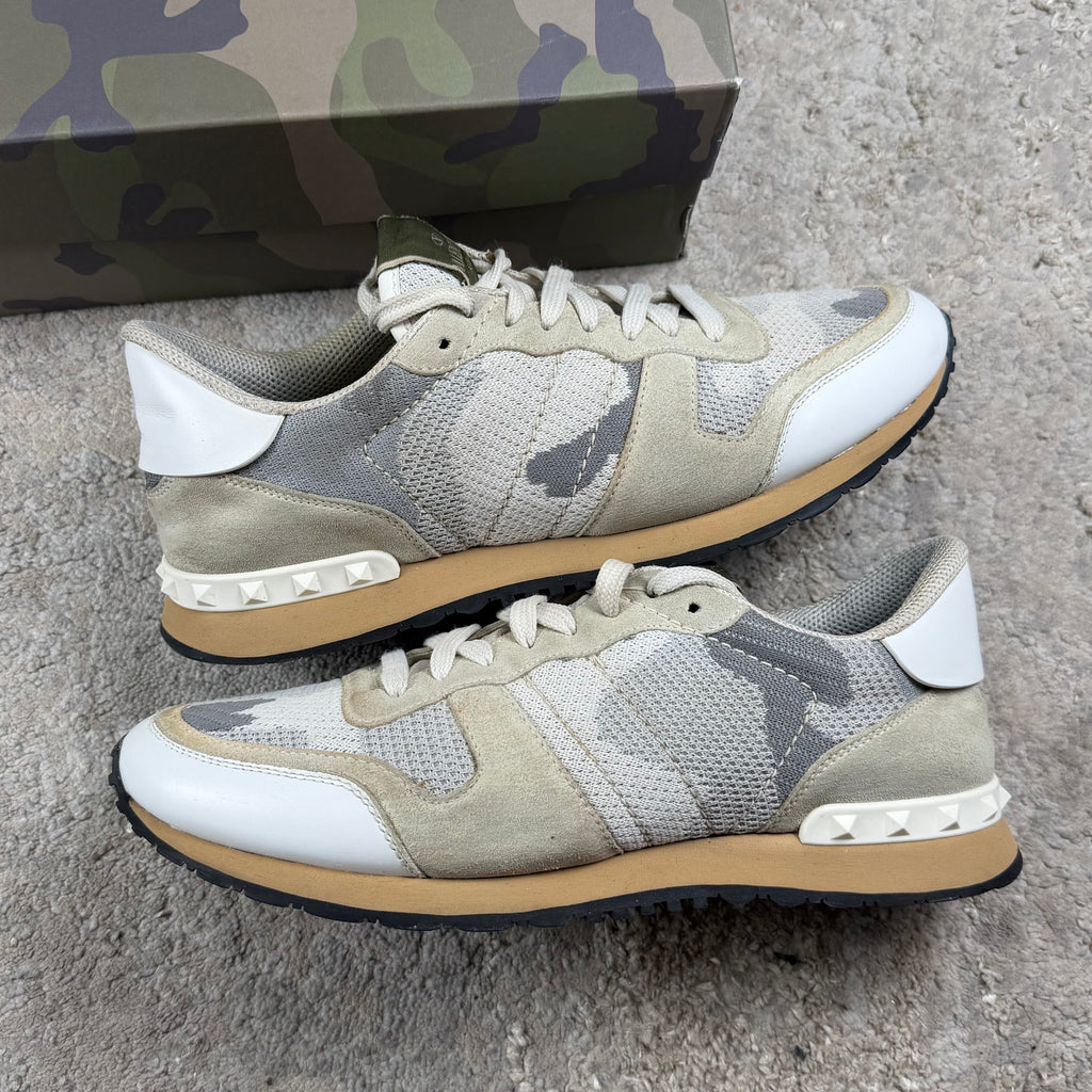 Valentino Garavani White Camo Trainer’s - 8.5/9UK