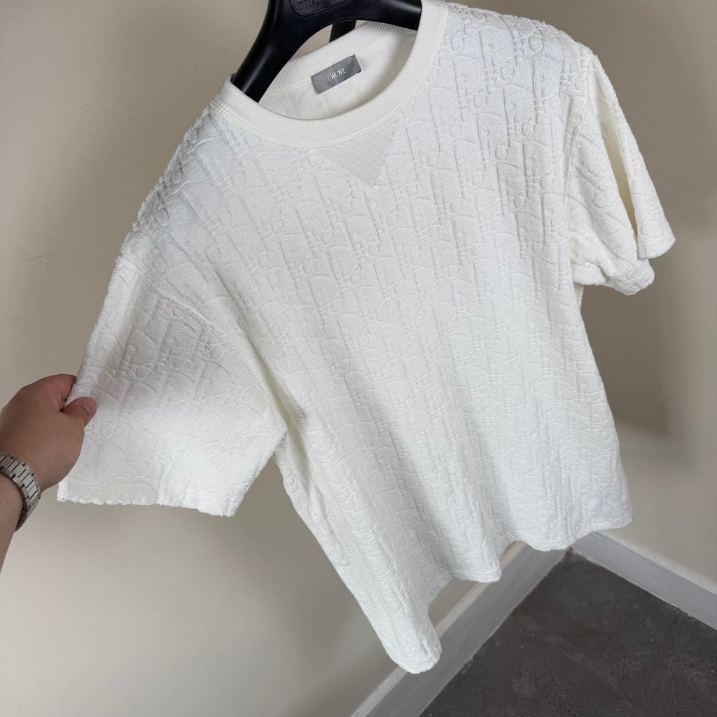 Dior White Towel T-Shirt - Medium 21’’