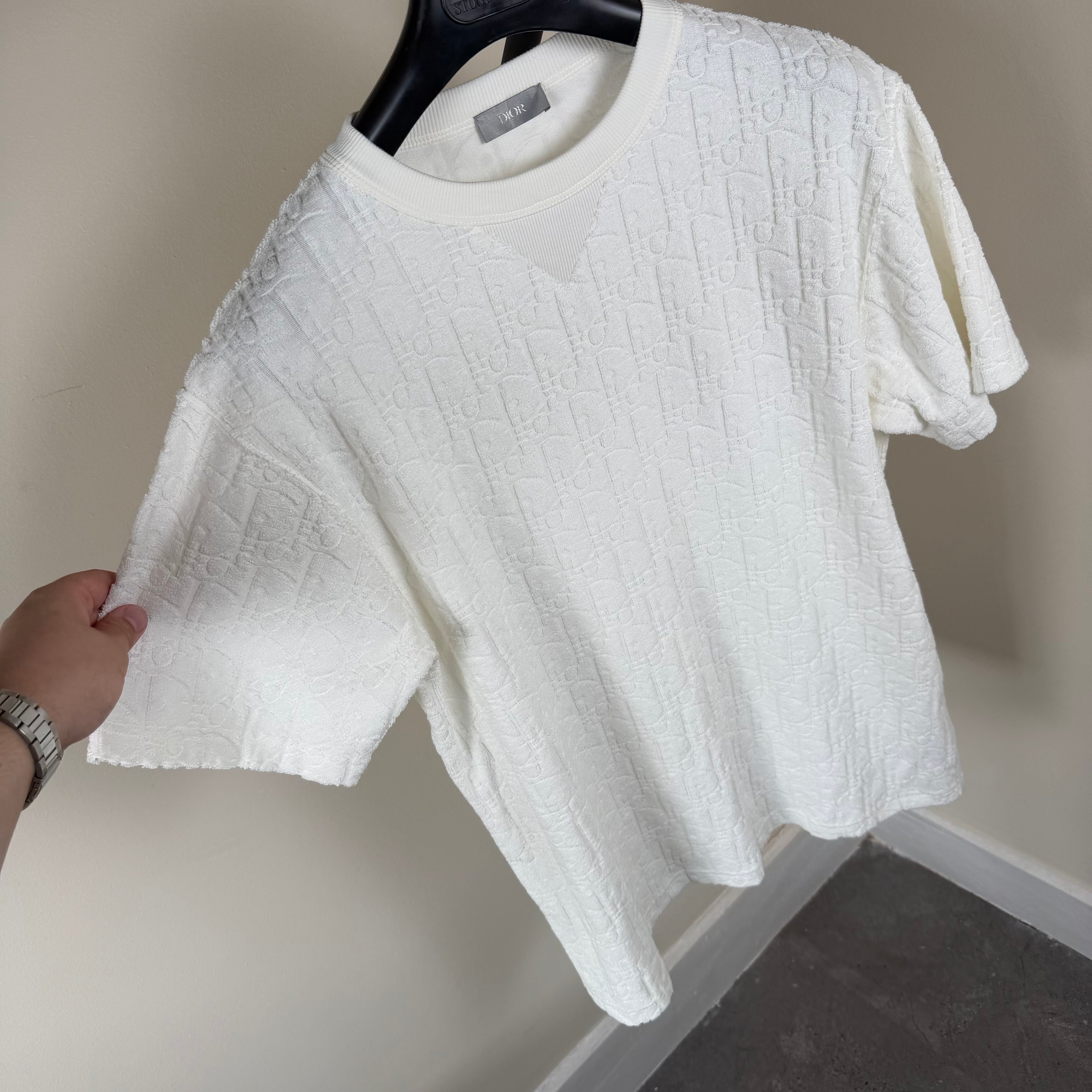 Dior White Towel T-Shirt - Medium 21’’