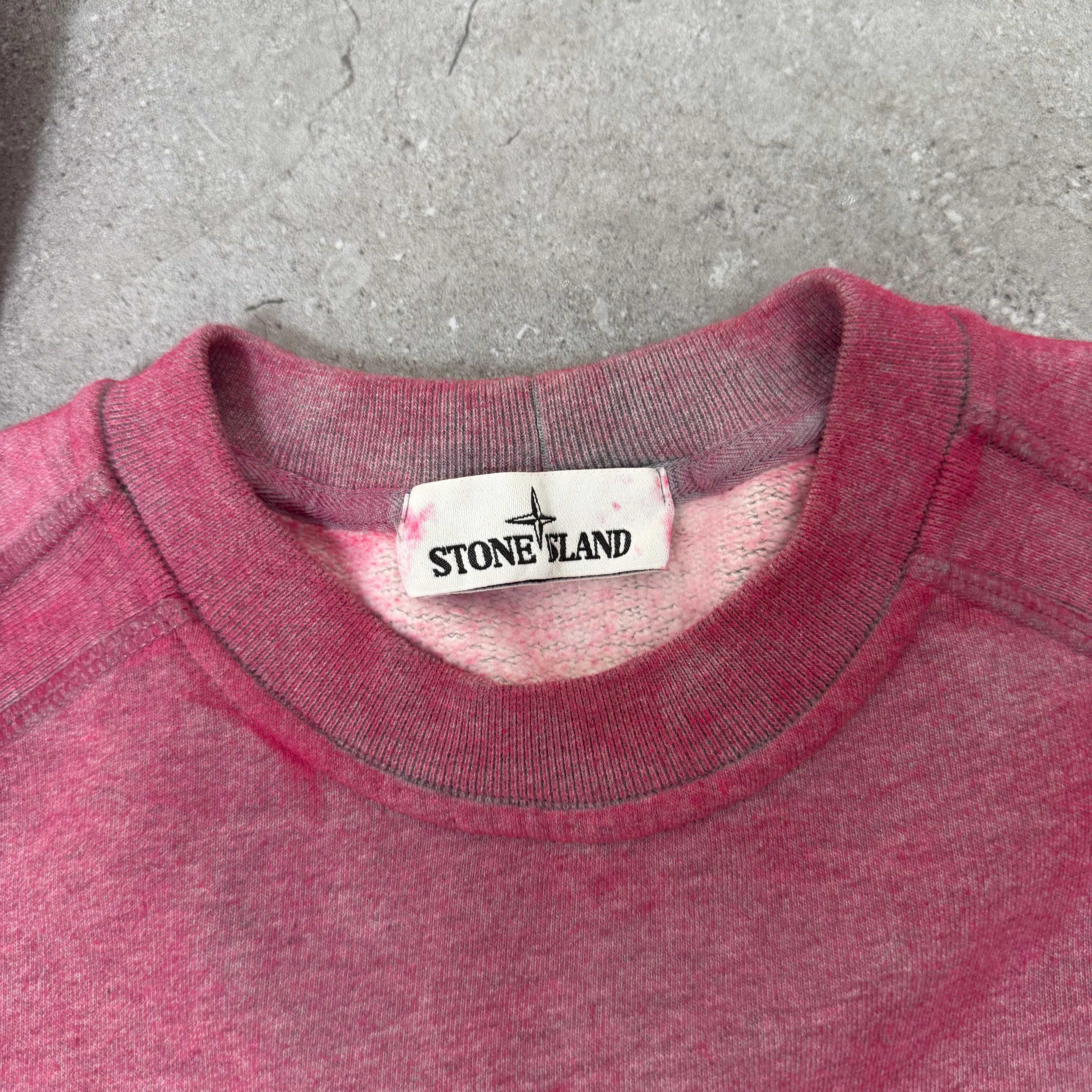 Stone Island Pink Dust Crewneck - Small 21.5’’