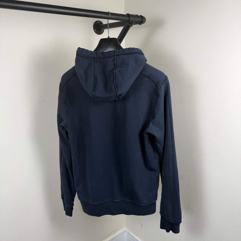 Stone Island Navy Pullover Hoodie - Small 20.5’’