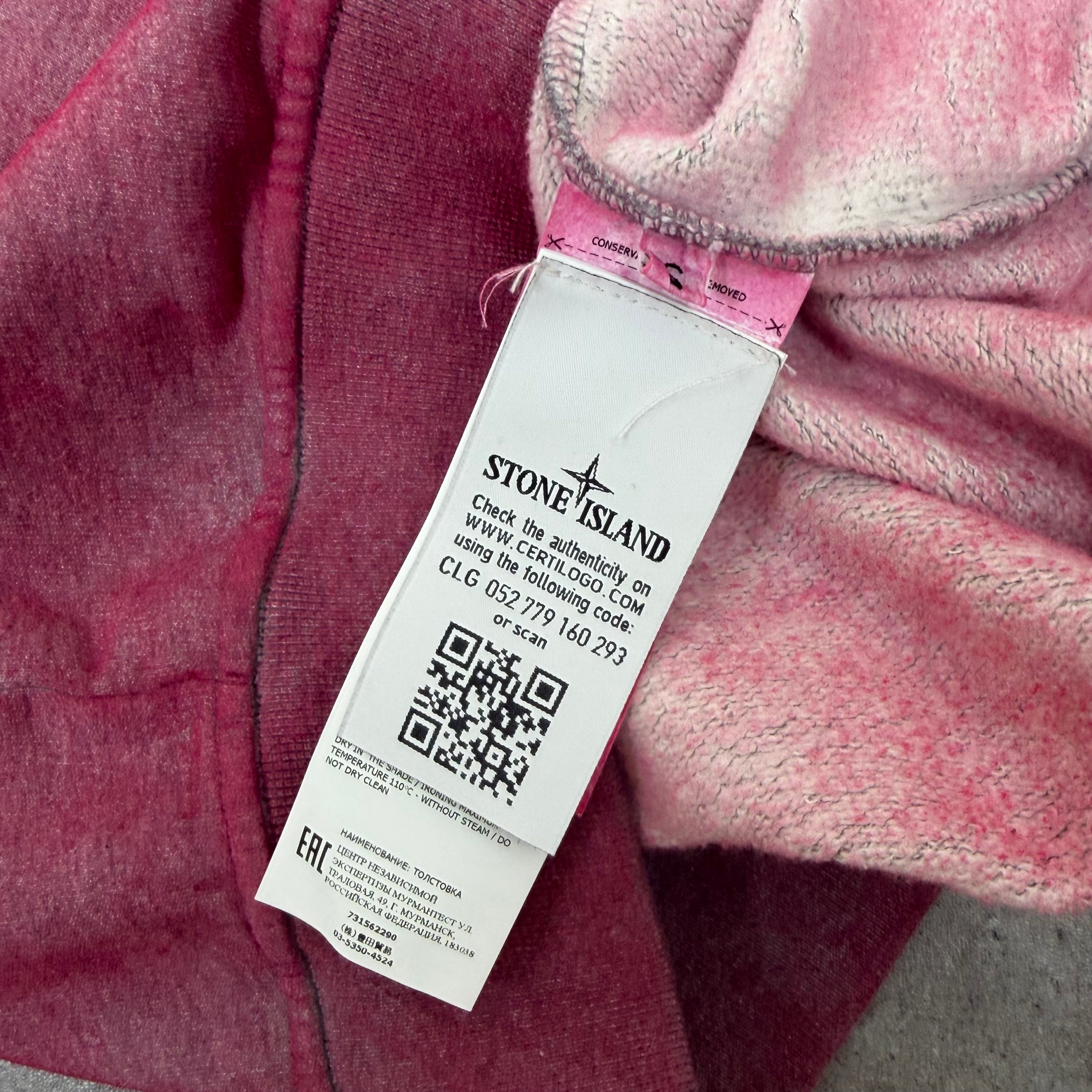 Stone Island Pink Dust Crewneck - Small 21.5’’