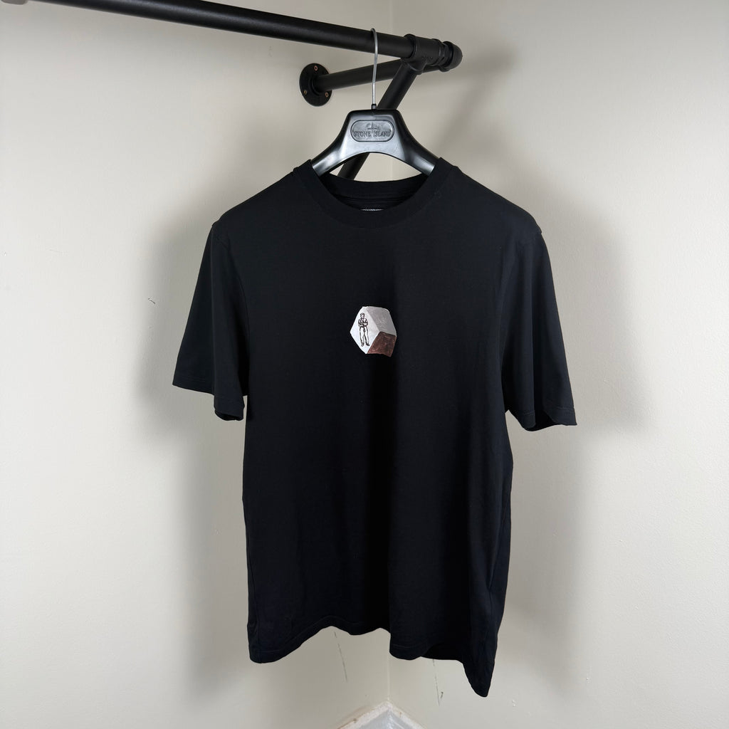 C.P Company Black Graphic T-Shirt - Medium 19.5’’