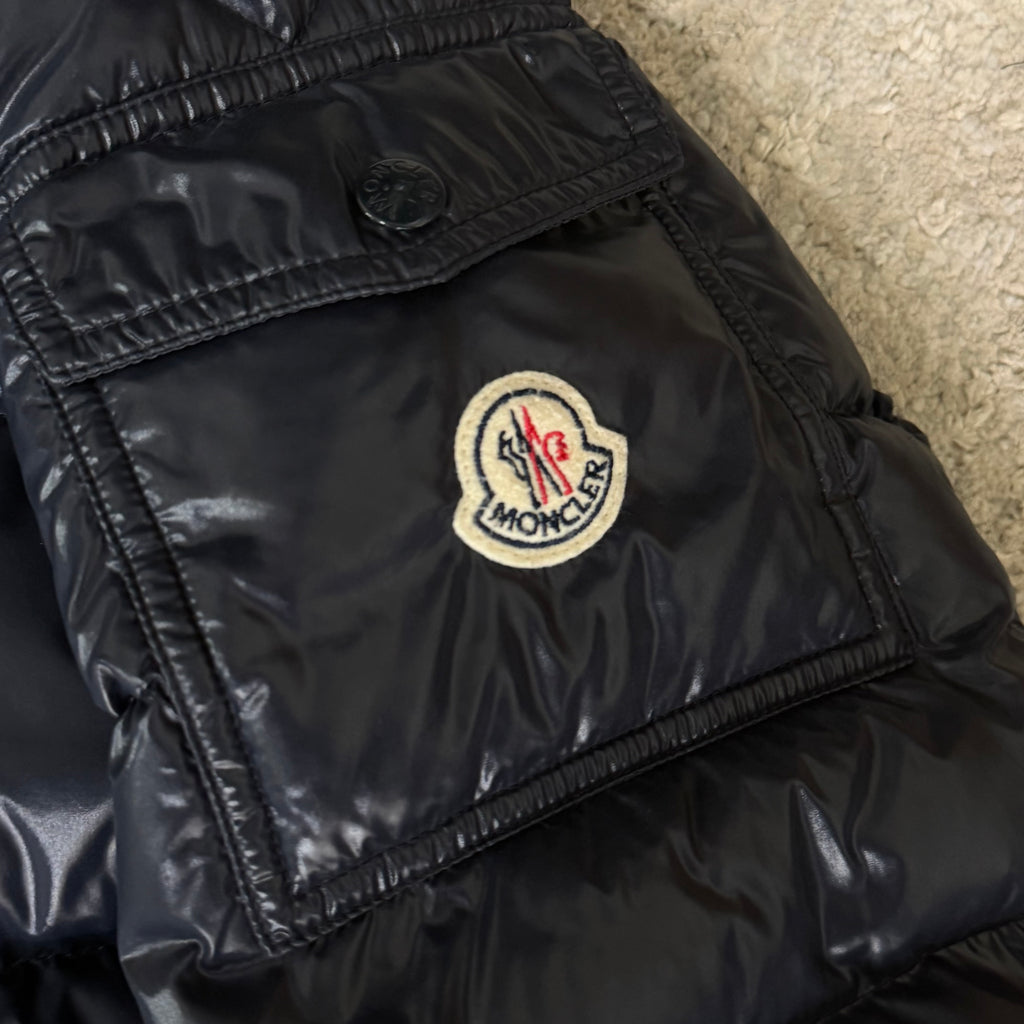 Moncler Navy Maya Giubbotto - Size 2 (S/M) 21.5’’