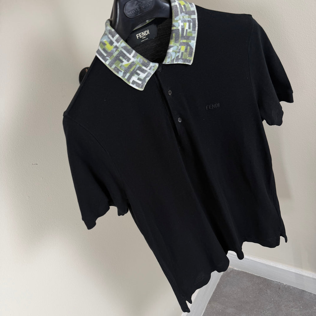 Fendi Camo Check Polo Shirt - Small 18’’