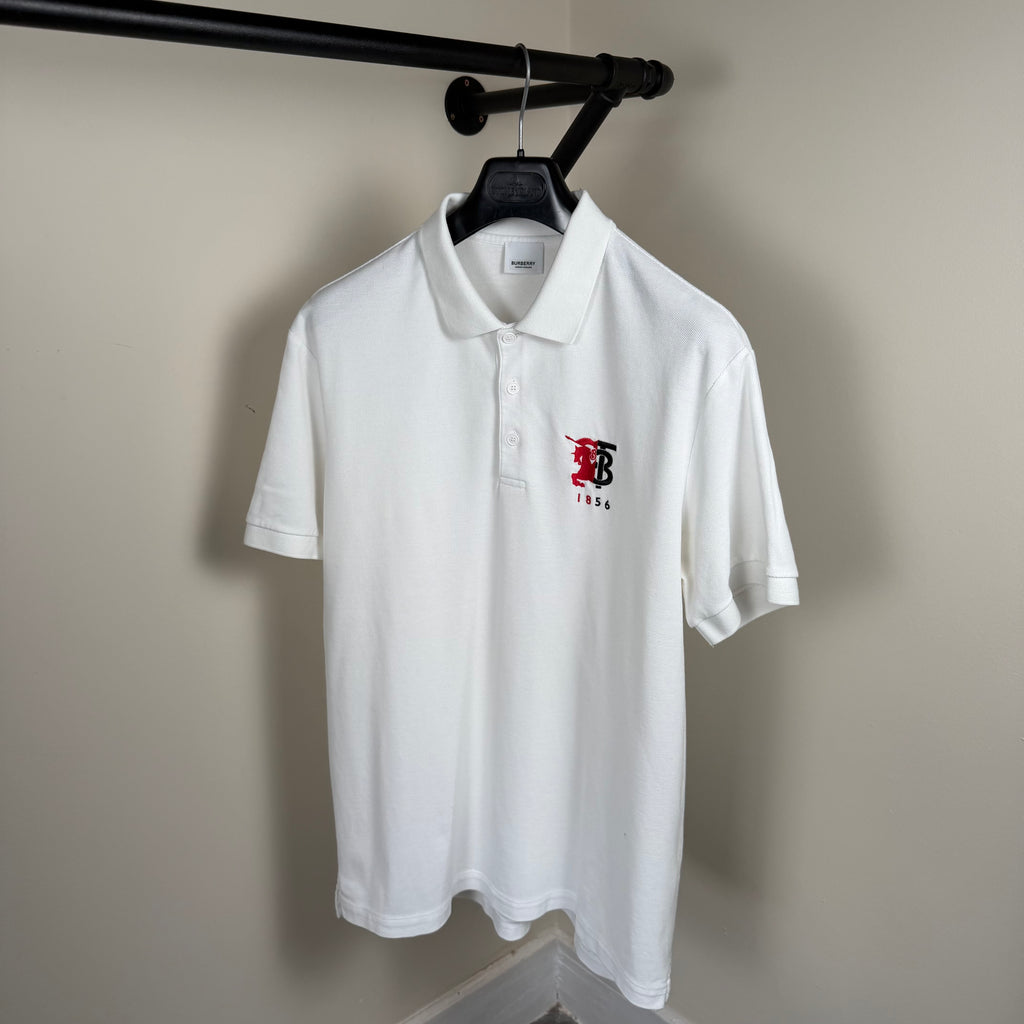 Burberry TB White Polo Shirt - Large 22’’