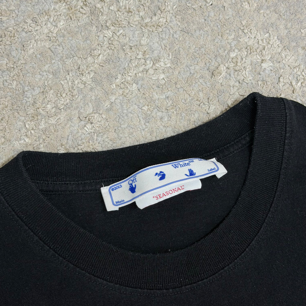 Off White Black Scribble T-Shirt - Large 20.5’’