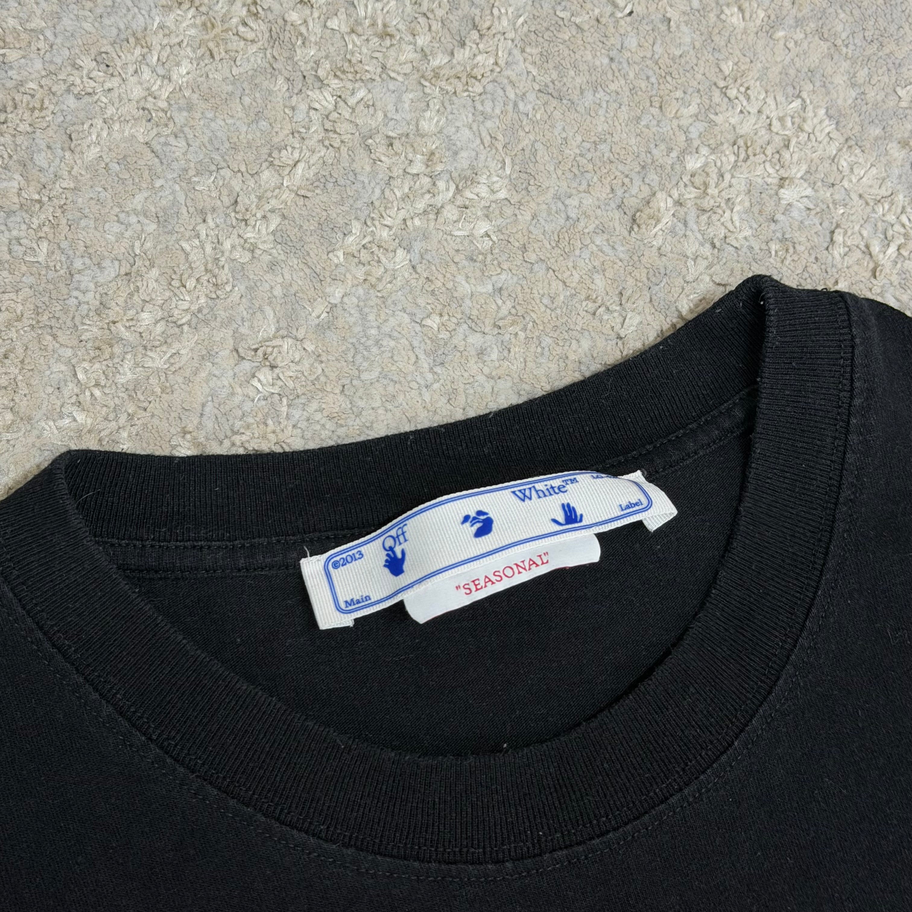Off White Black Scribble T-Shirt - Large 20.5’’