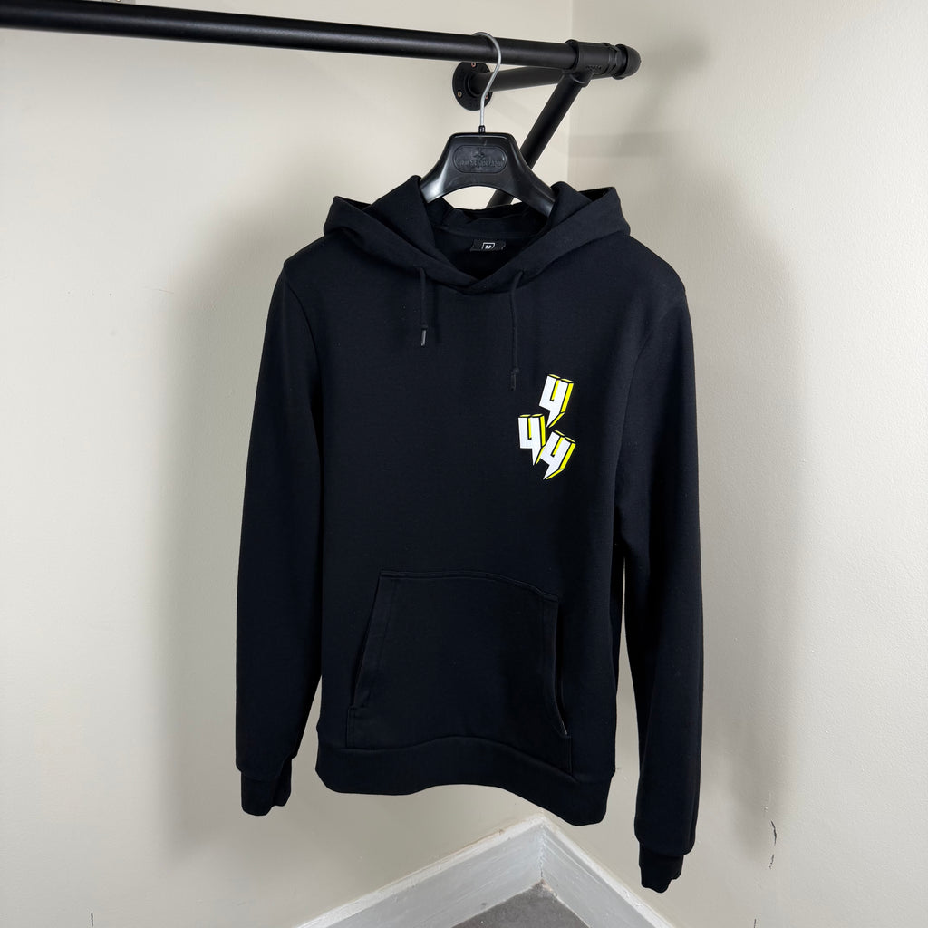 YELIR World Triple Y Neon Hoodie Black - Large 21’’