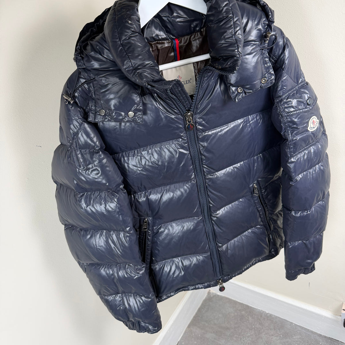 Moncler Maya Giubbotto Navy Jacket - Size 2 21’’