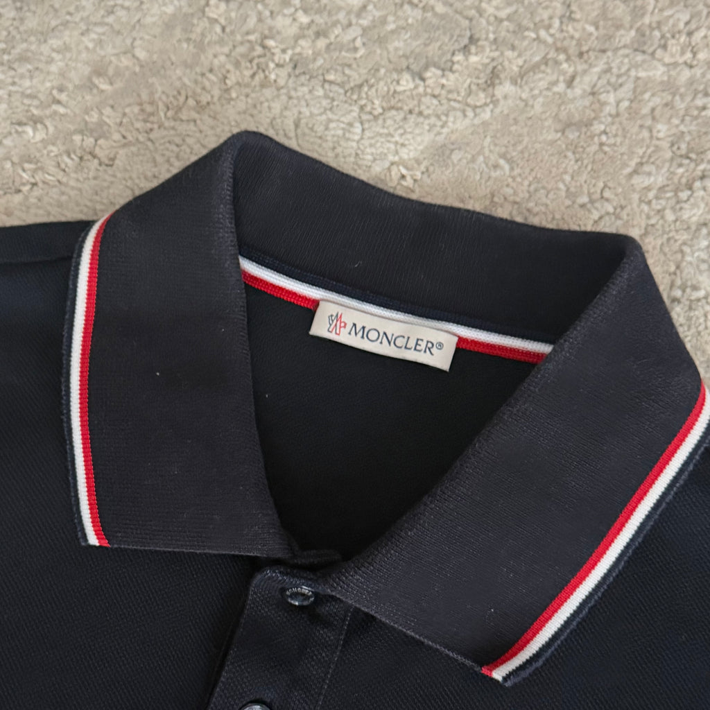 Moncler Navy Polo Shirt - XS 17.5’’